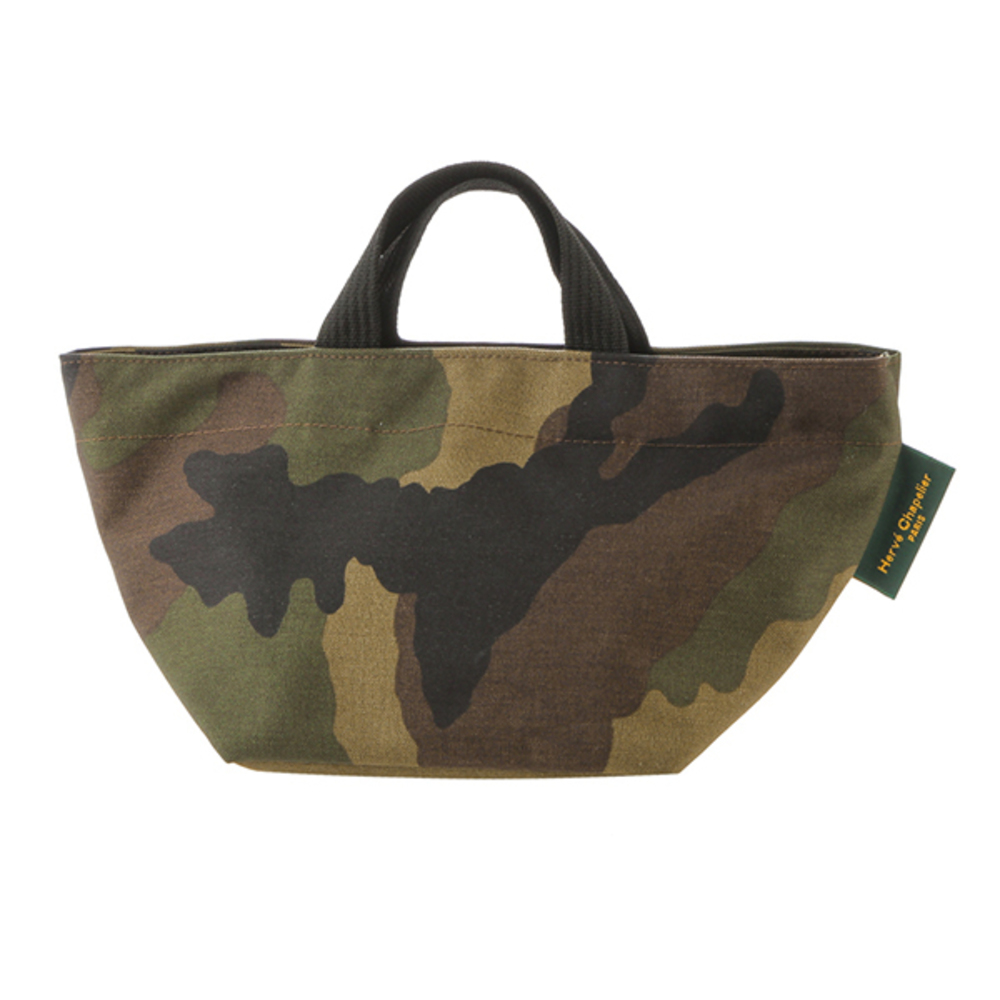Herve Chapelier Basic Nylon Tote Bag Khaki